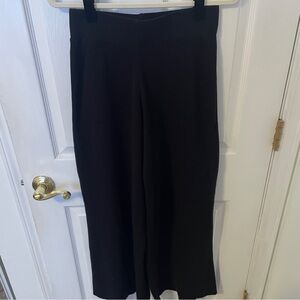 By Together black ribbed lounge pants wide leg size medium